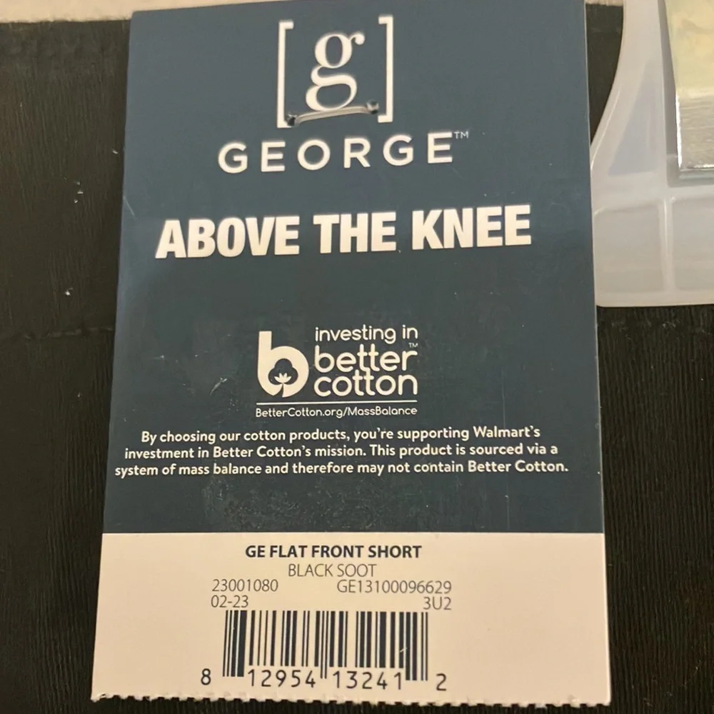 #121 - George Mens Flat Front Above The Knee Shorts - 9” Inseam - Size 46 - NWT - Picture 3 of 3